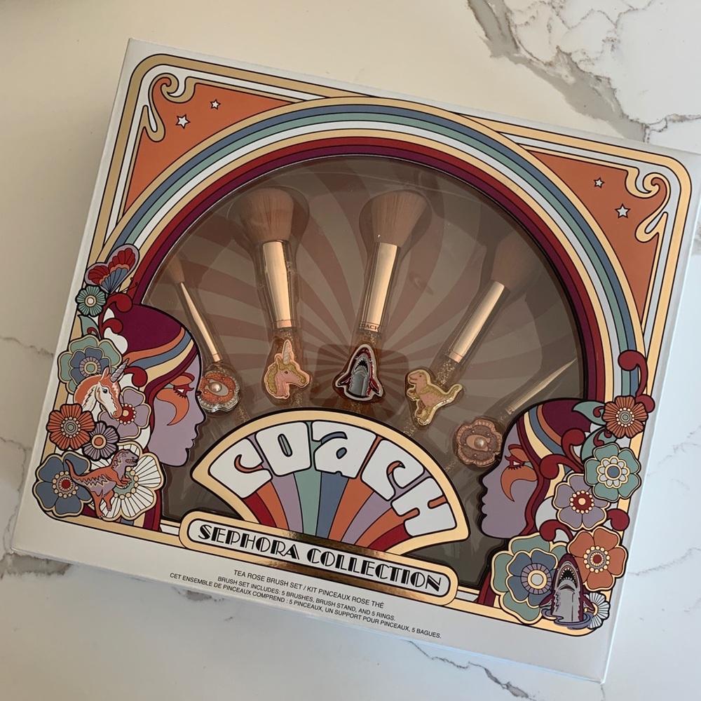 Sephora x Coach make up brush set BNIB